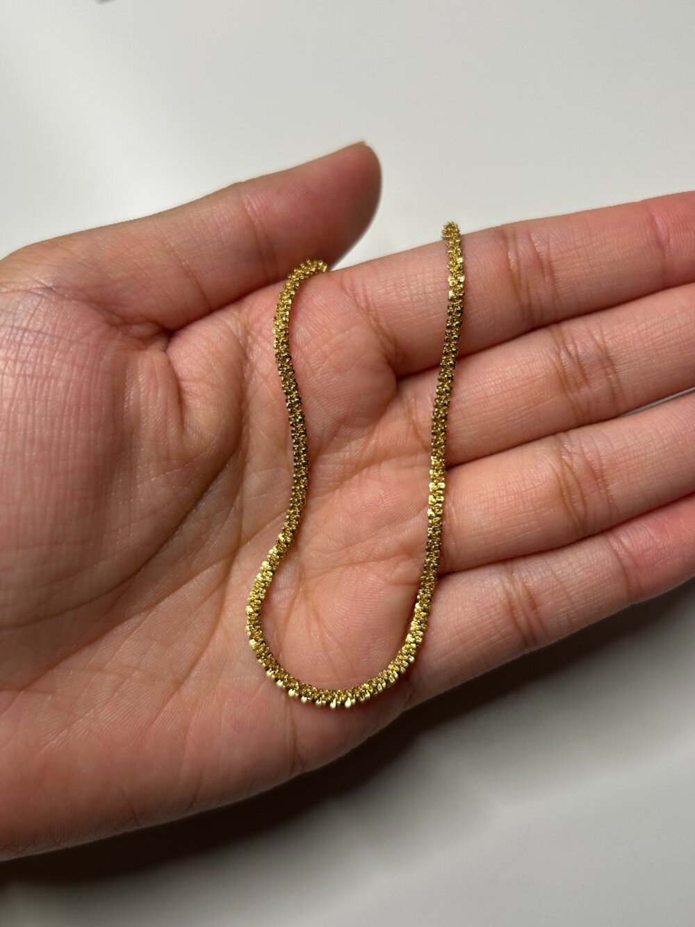 Stainless Steel Gold-Tone Chain Necklace Stacking